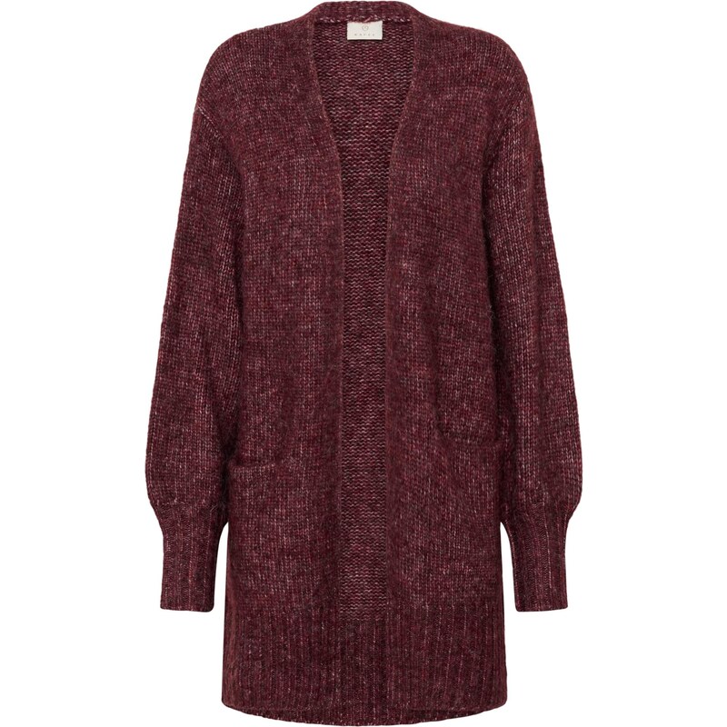 Kaffe Kardigán KAtrina vínovo červená 65283959