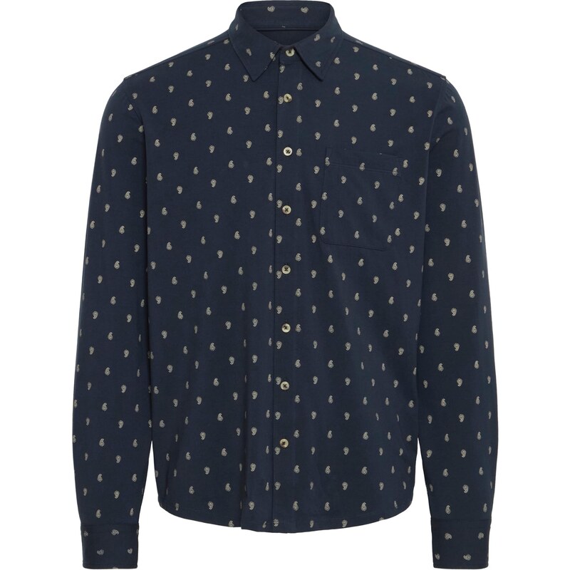 BLEND Košeľa BHDARVIN béžová / námornícka modrá 65323778