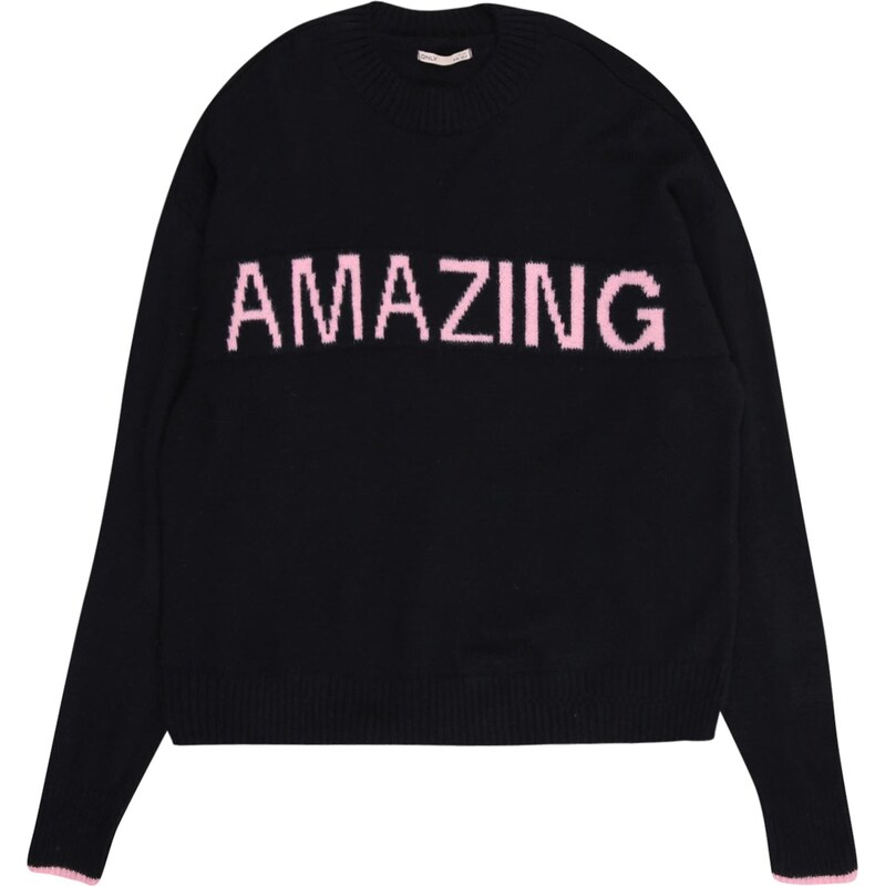 ONLY GIRLS Sveter Kogamour ružová / čierna 65694975