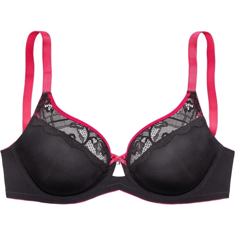 VIVANCE Podprsenka ružová / čierna 65649313
