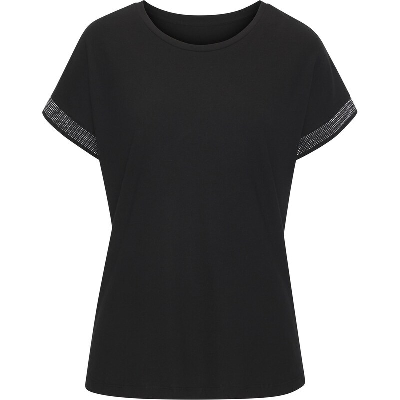 LASCANA Tričko čierna / strieborná 65651096