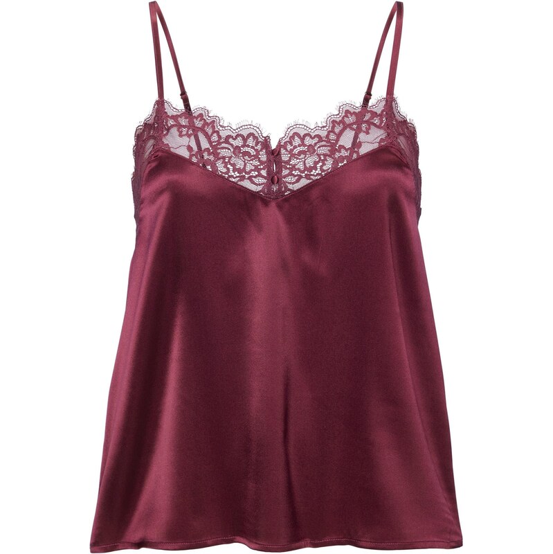 LASCANA Tričká na spanie bordová 65655016