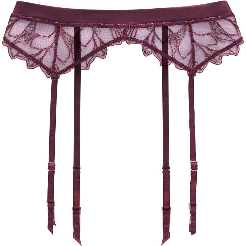 LASCANA Pančuchy s uchytením bordová 65655152