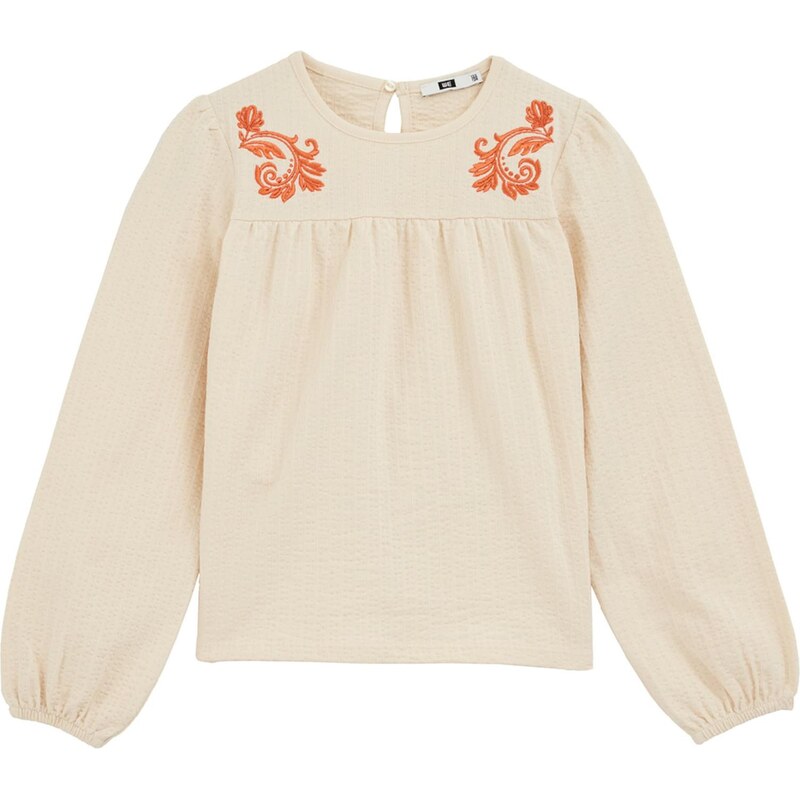 WE Fashion Blúzka nebielená / prírodná biela 65882829