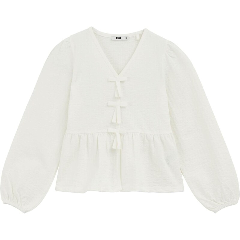 WE Fashion Blúzka šedobiela 65882891