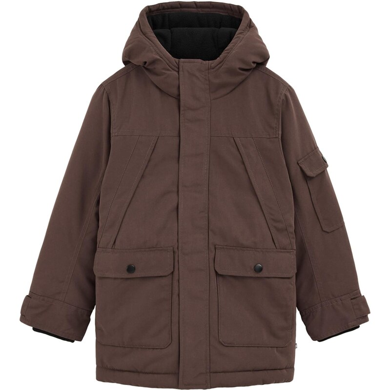 WE Fashion Prechodná bunda tmavohnedá 65883022