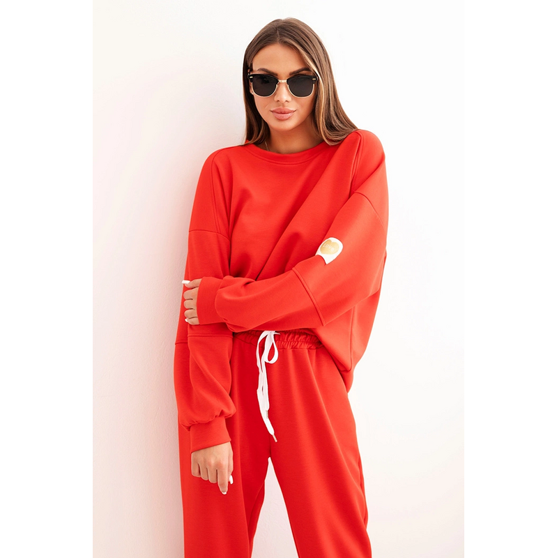 Kesi Dámsky maslový set s voľnou mikinou a nohavicami s nápisom LOVE 65376035
