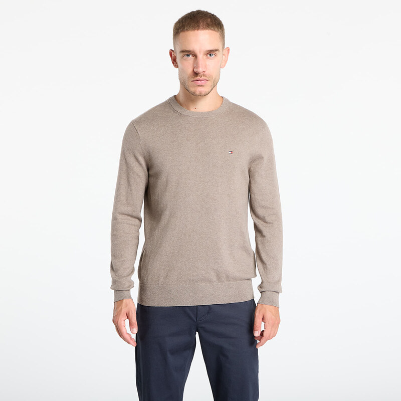 Sveter Tommy Hilfiger Pima Org Ctn Cashmere Crew Neck Coastal Taupe 65203221