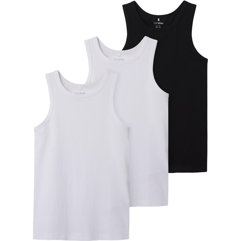 TWO SOON Tielko čierna / biela 65645028