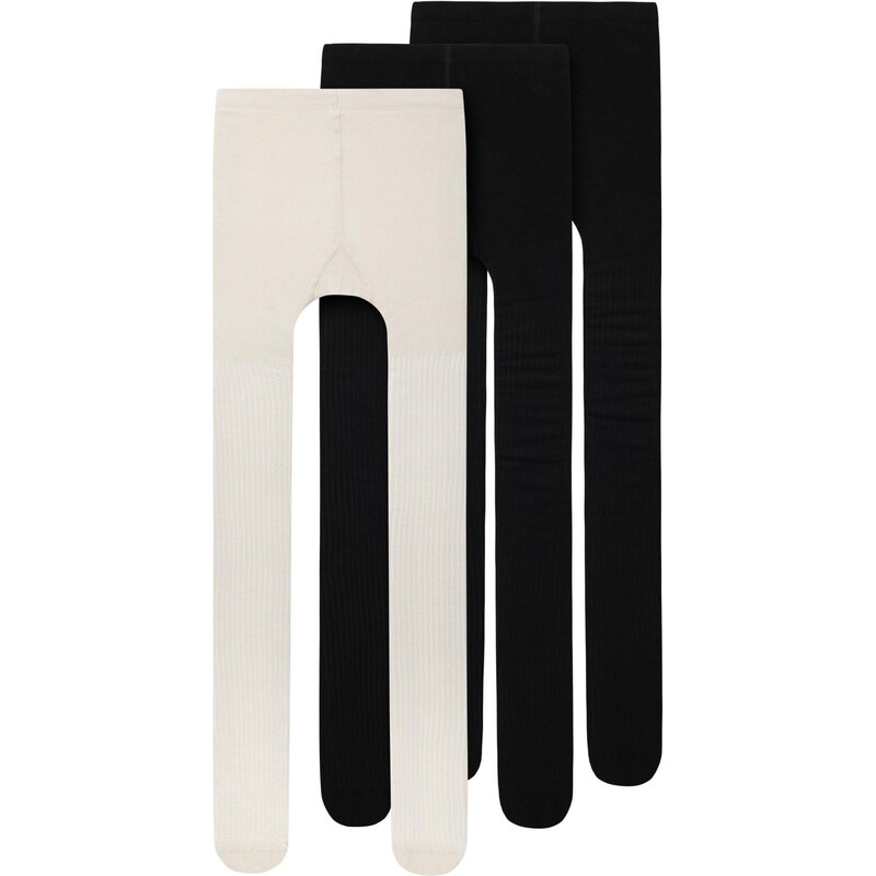 TWO SOON Pančuchy čierna / biela ako vlna 65644818