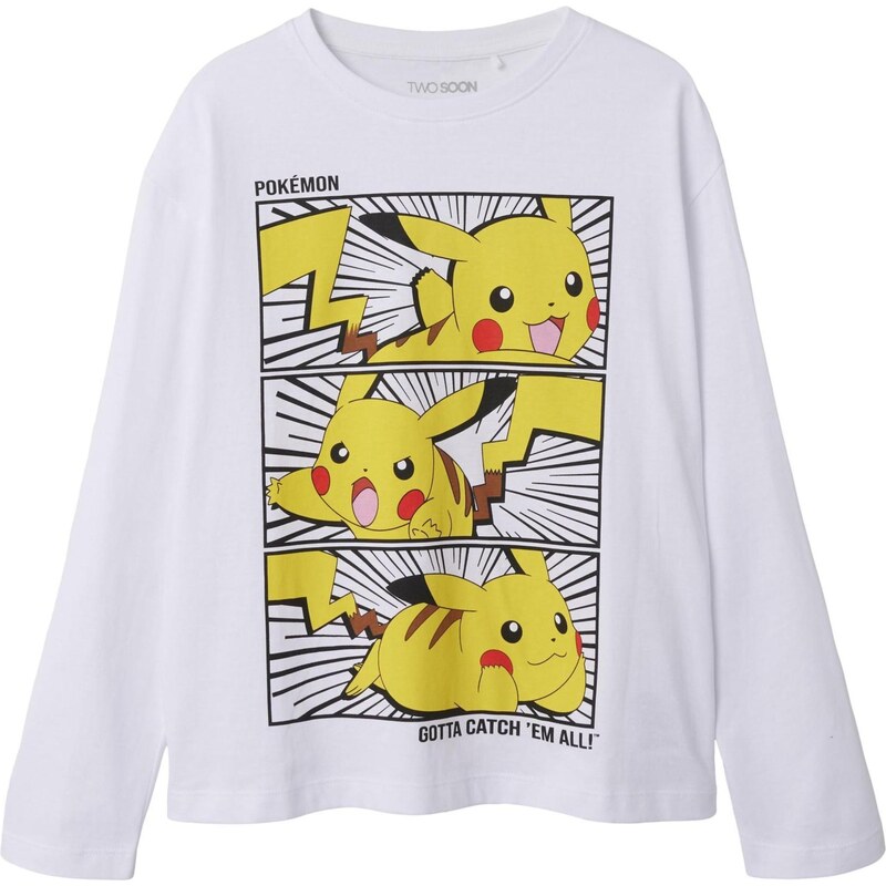 TWO SOON Tričko Pokémon žltá / červená / čierna / biela 65645027