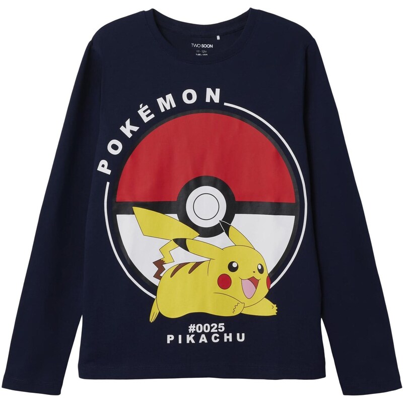 TWO SOON Tričko Pokémon námornícka modrá / žltá / červená / biela 66139334