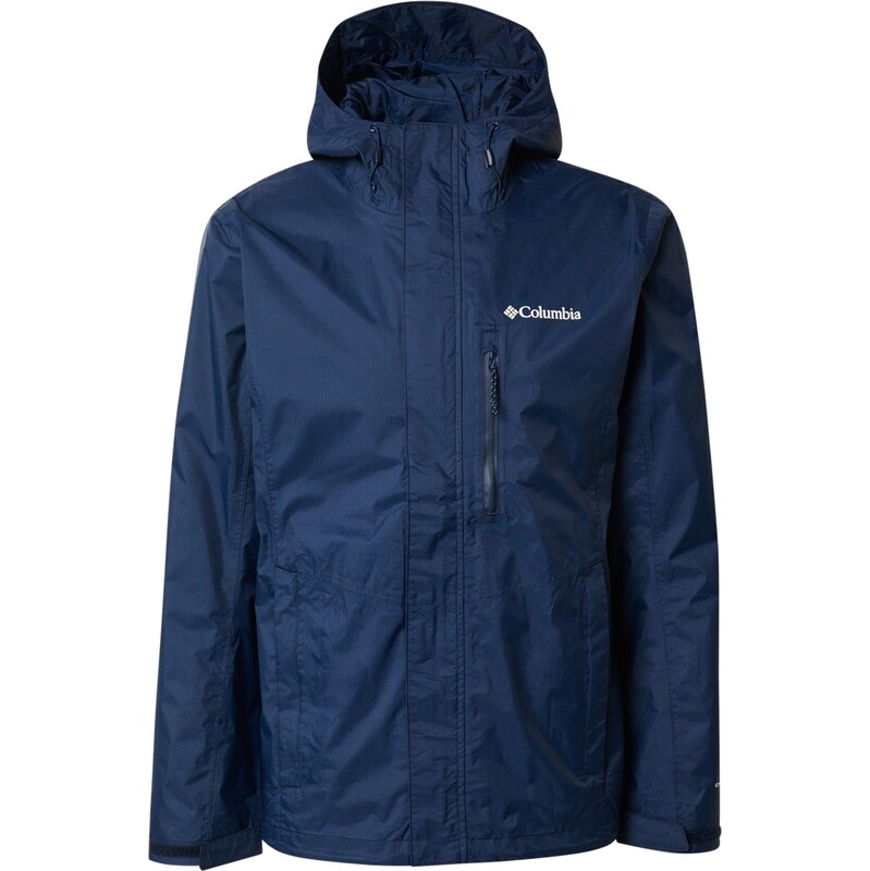 COLUMBIA Outdoorová bunda Pouring Adventure tmavomodrá / biela 65300932