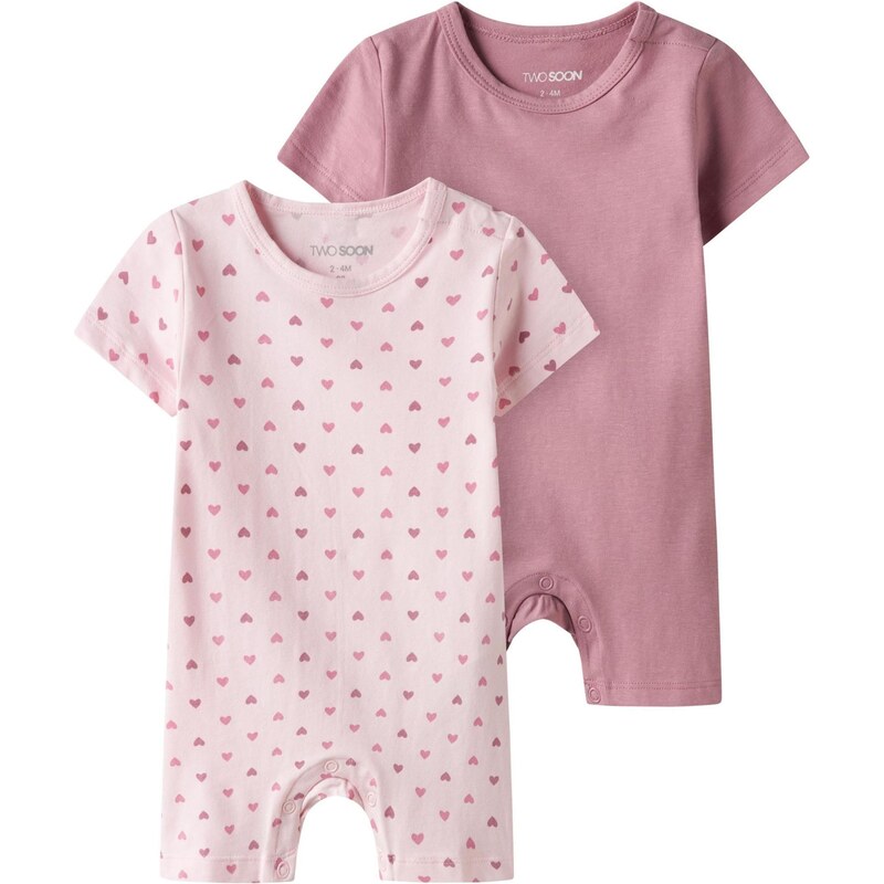 TWO SOON Pyžamo ružová / malinová 65651427