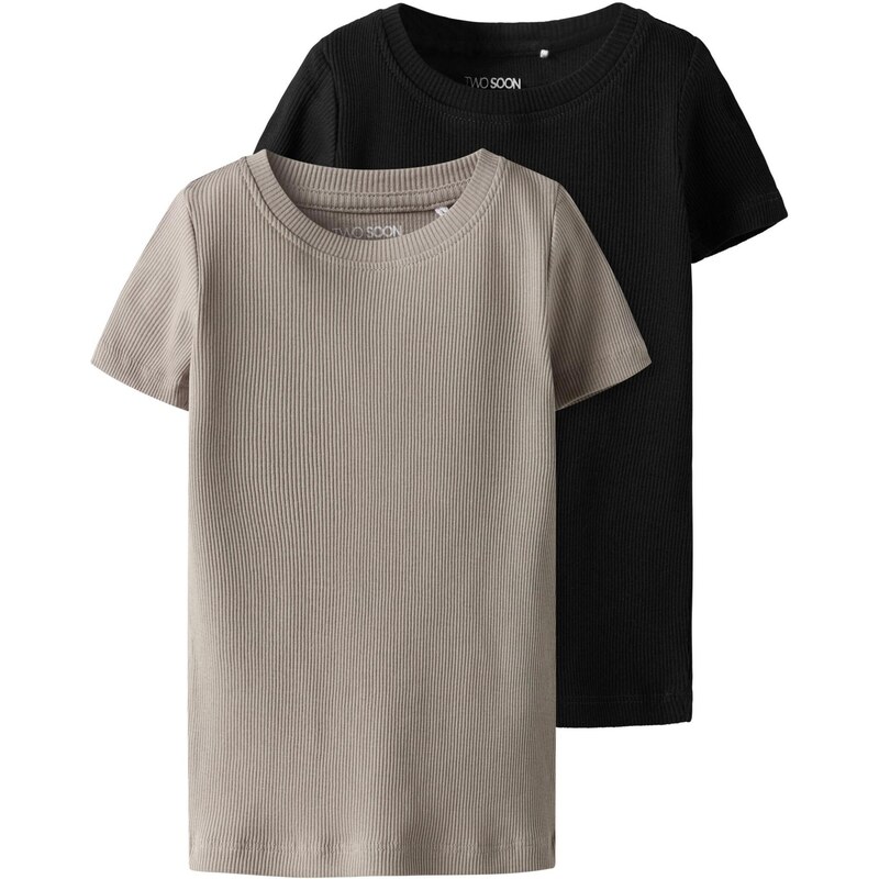 TWO SOON Tričko sivá / čierna 65652298