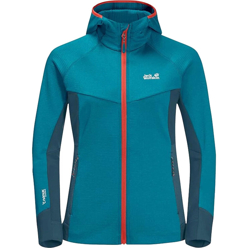 Fialová dámska fleecová bunda Jack Wolfskin Hydro Grid Fleece Jkt W 65151336