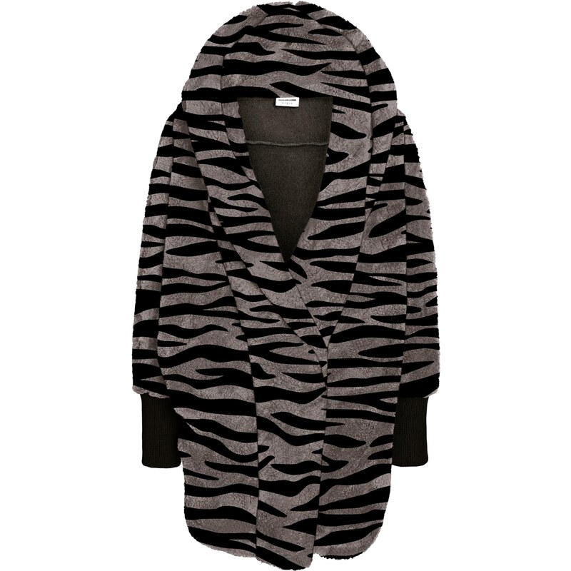 Noisy may Prechodný kabát NMCUDDLE tmavosivá / čierna 65731492