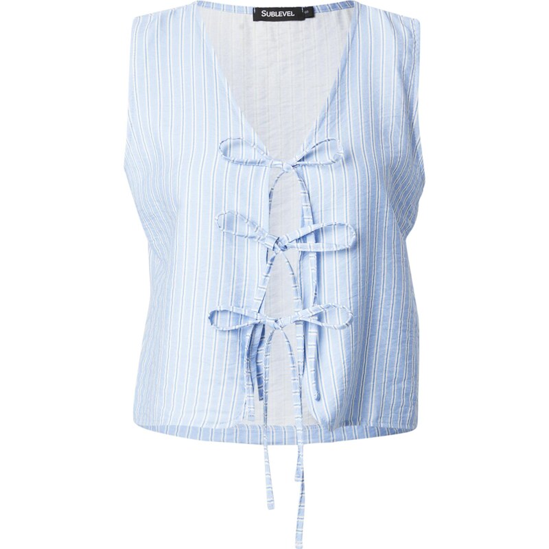 Sublevel Blúzka svetlomodrá / biela 65415226