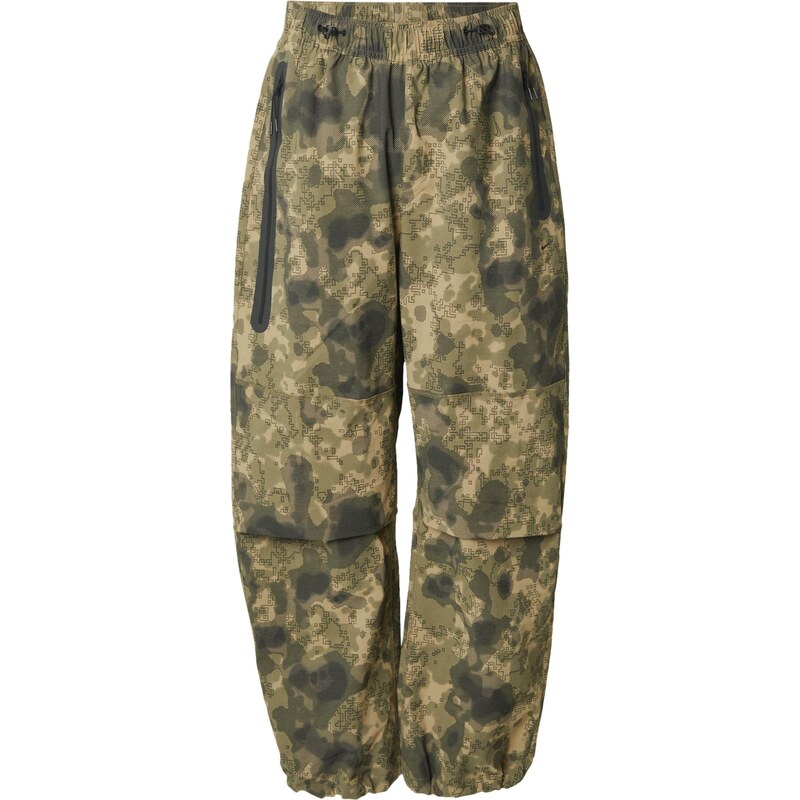 Nike Sportswear Nohavice TECH olivová / tmavozelená / čierna 65204685
