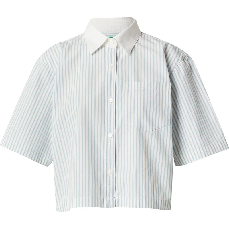 UNITED COLORS OF BENETTON Blúzka nebesky modrá / biela 65662665