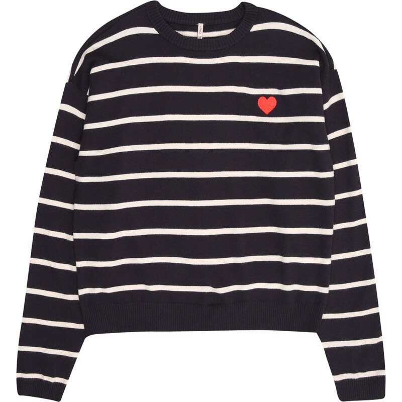 ONLY GIRLS Sveter KOGAMY tmavomodrá / biela 65694980