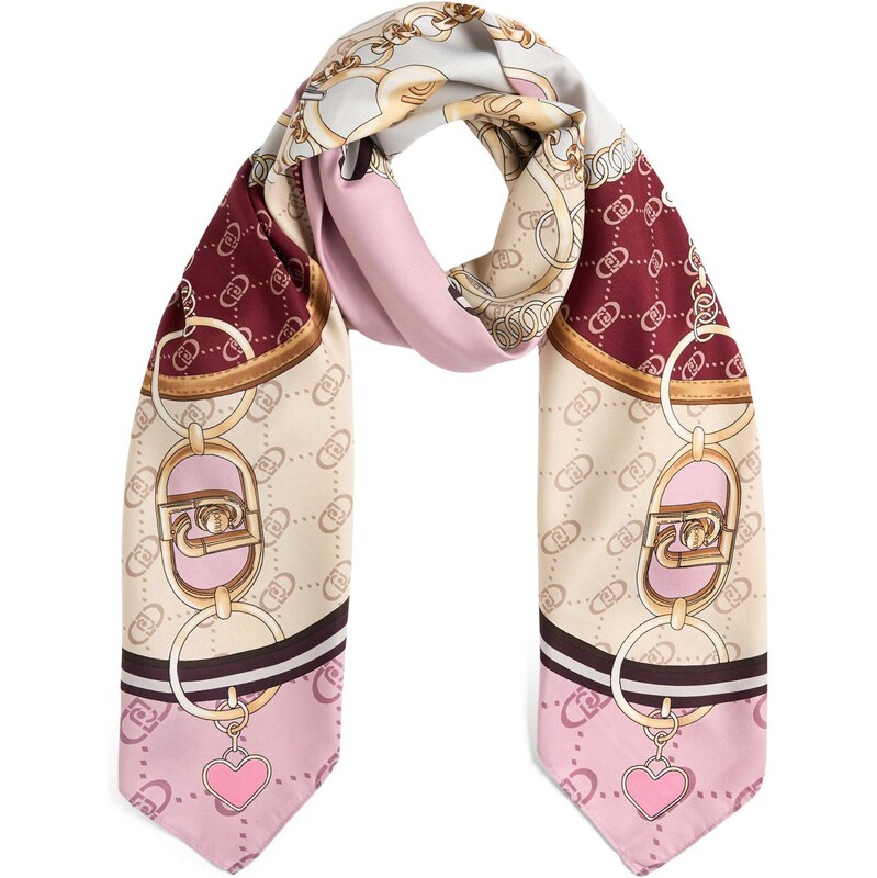 Liu Jo Šatka ružová / vínovo červená / čierna / šedobiela 65661261