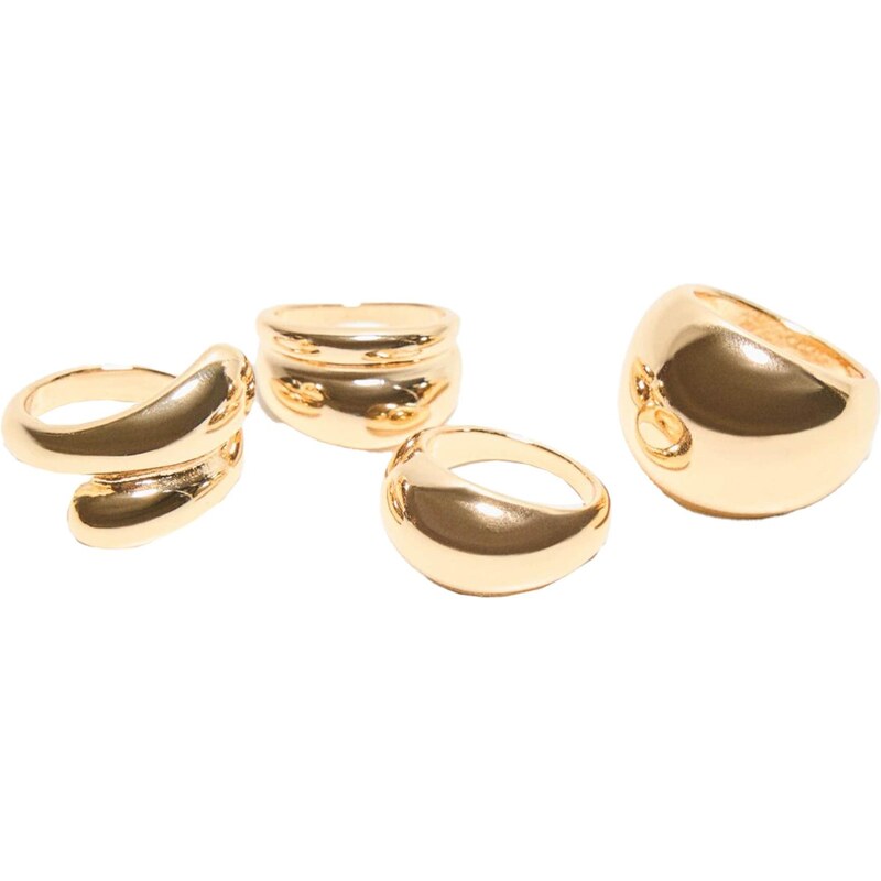 Bershka Prsteň zlatá 65885958