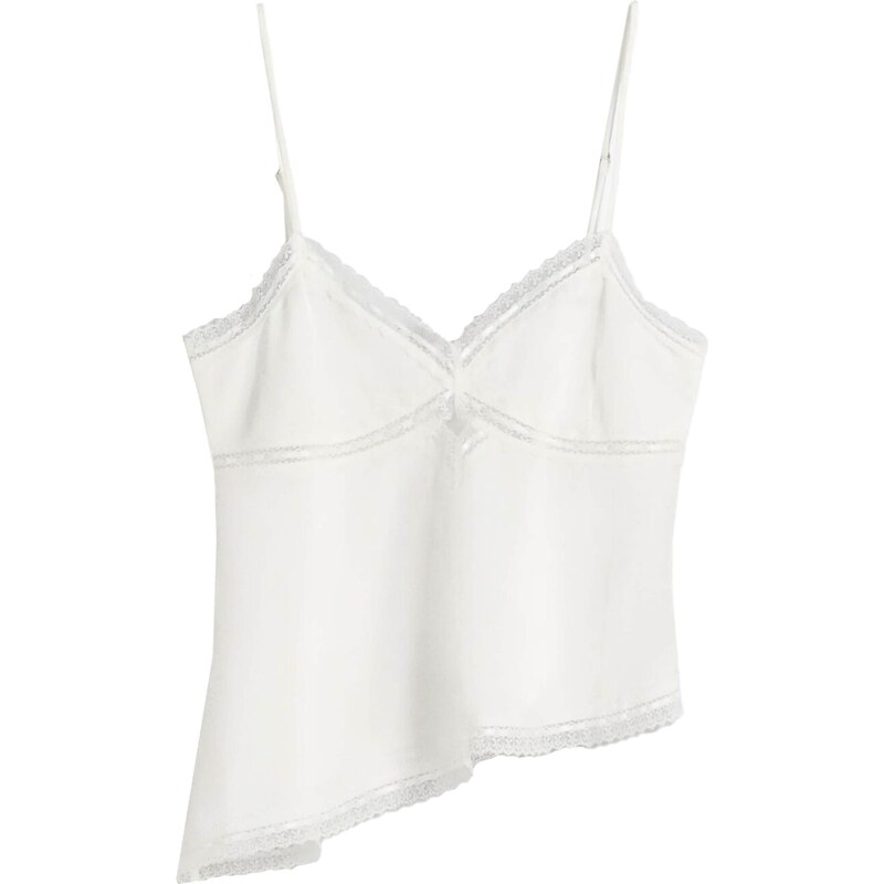 Bershka Top biela 65889252