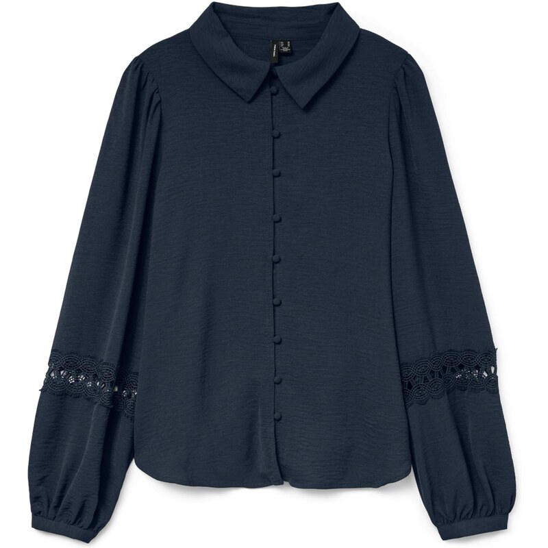 VERO MODA Blúzka VMALVA námornícka modrá 65890646