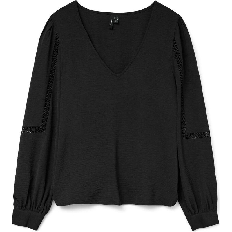 VERO MODA Blúzka VMALVA čierna 65890670