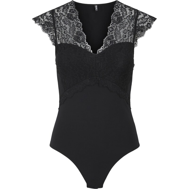 PIECES Košeľové body čierna 50784896