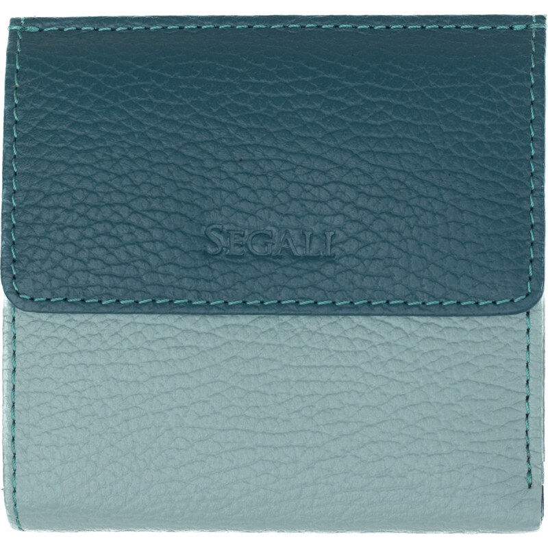 SEGALI Dámska kožená peňaženka 61337 sage/peacock 66583907