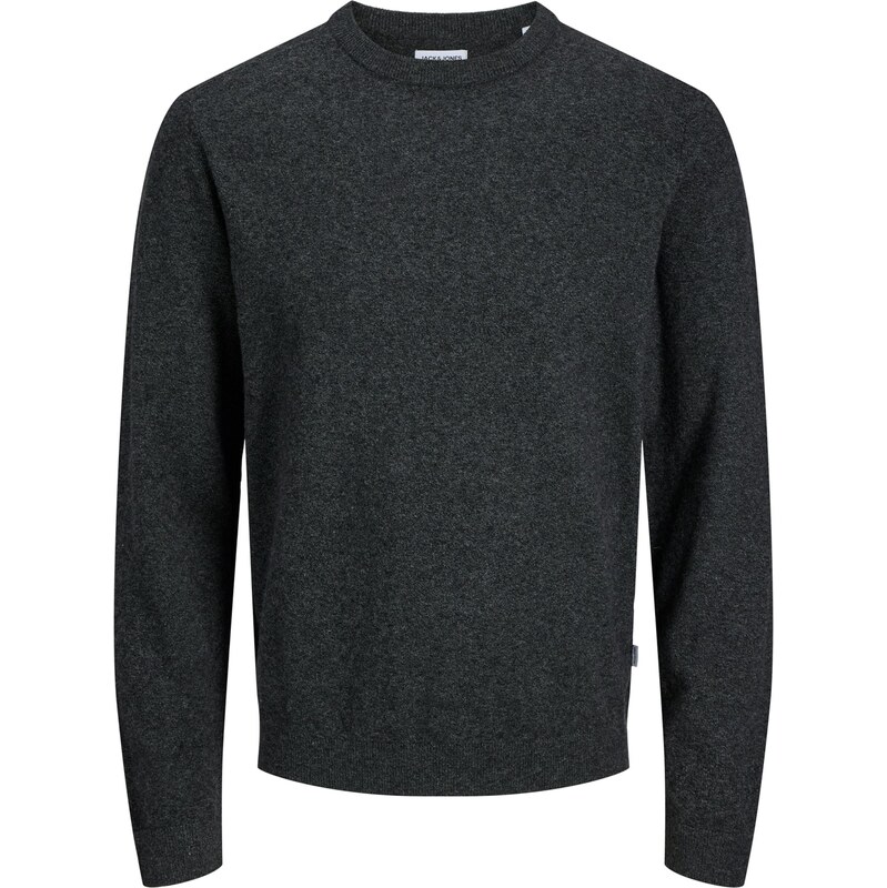 JACK & JONES Sveter JJEPerfect čierna melírovaná 65662498