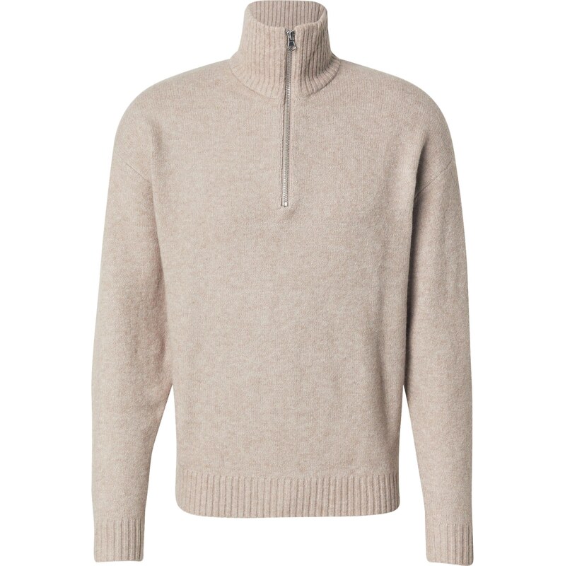 JACK & JONES Sveter JJESoho Ollie béžová melírovaná 65662526