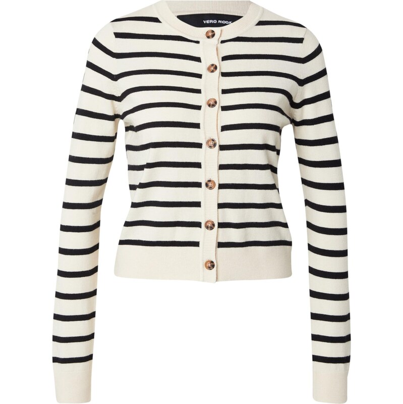 VERO MODA Kardigán VMSaba nebielená / čierna 65707623