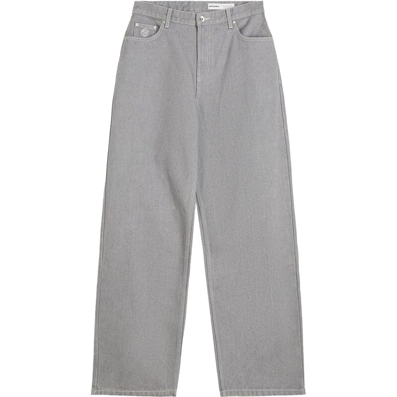 Bershka Džínsy sivý denim 65889508