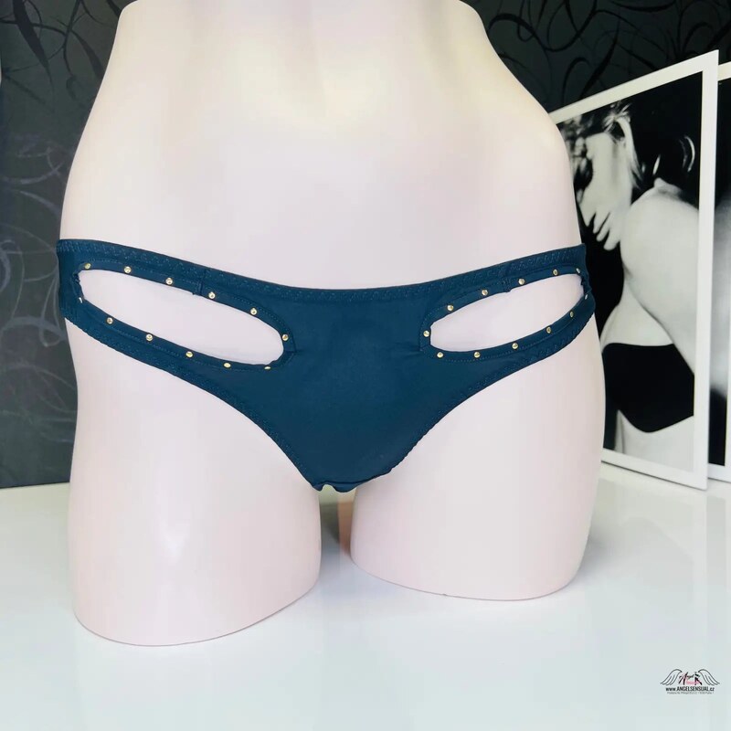 Agent Provocateur Liza Turquoise Blue Stretch Silk Brief 65202705