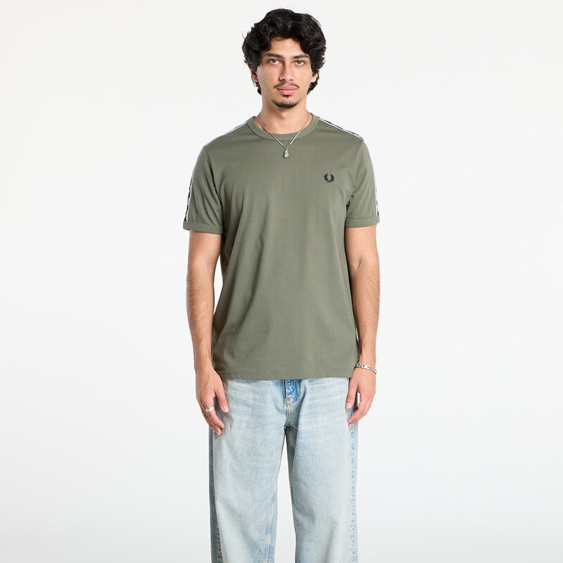 Tričko FRED PERRY Contrast Tape Ringer T-Shirt Lrlwrthgreen/ Blk L 65212951