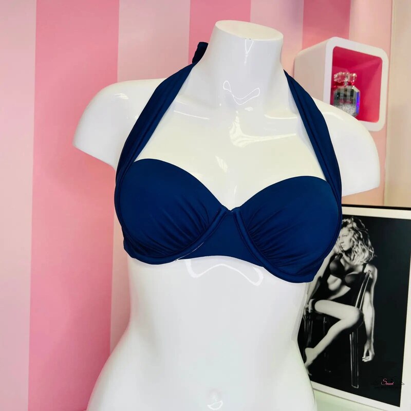 Victorias Secret Elegantný čierny horný diel plaviek pre romantickú 65202746