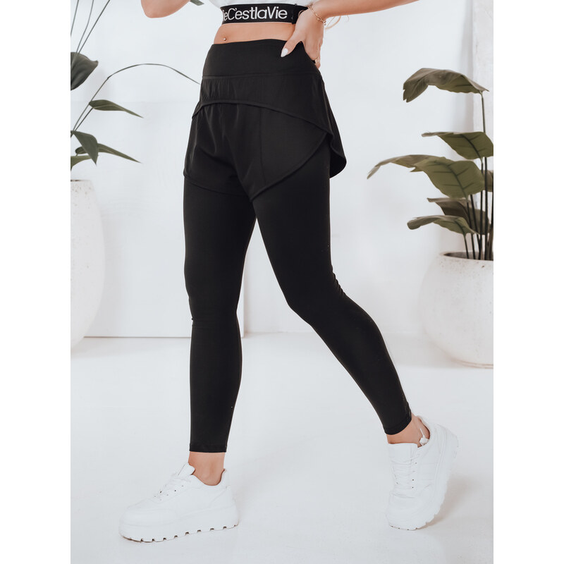 DStreet Dámske športové legíny GIRLJUMP čierne 65210224