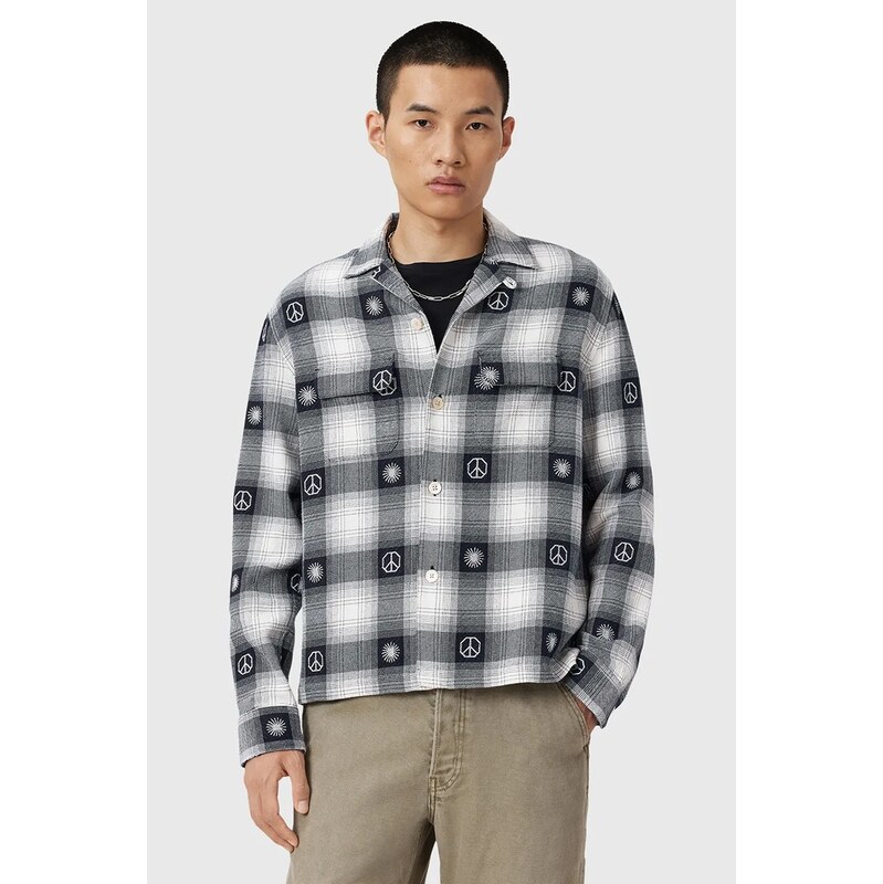 Bavlnená košeľa AllSaints CASTOR 65234049