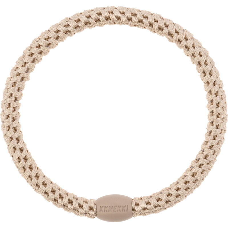 Gumička do vlasov Kknekki Slim Light Beige 65210305