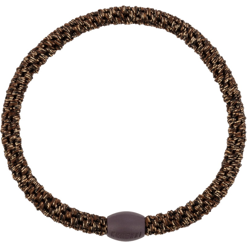 Gumička do vlasov Kknekki Slim Coffee Glitter 65210324