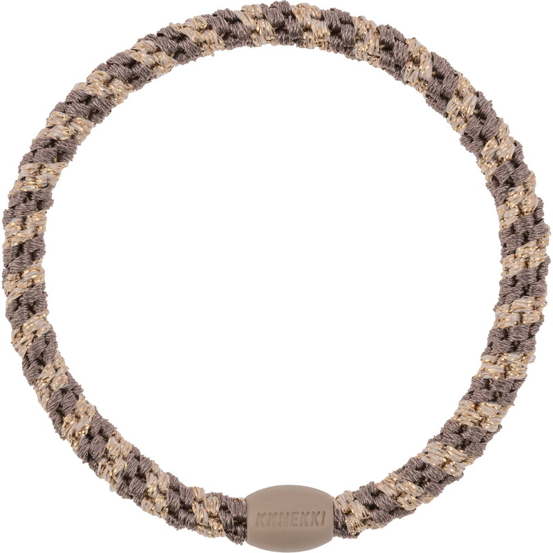 Gumička do vlasov Kknekki Slim Mole-Beige Glitter 65210326