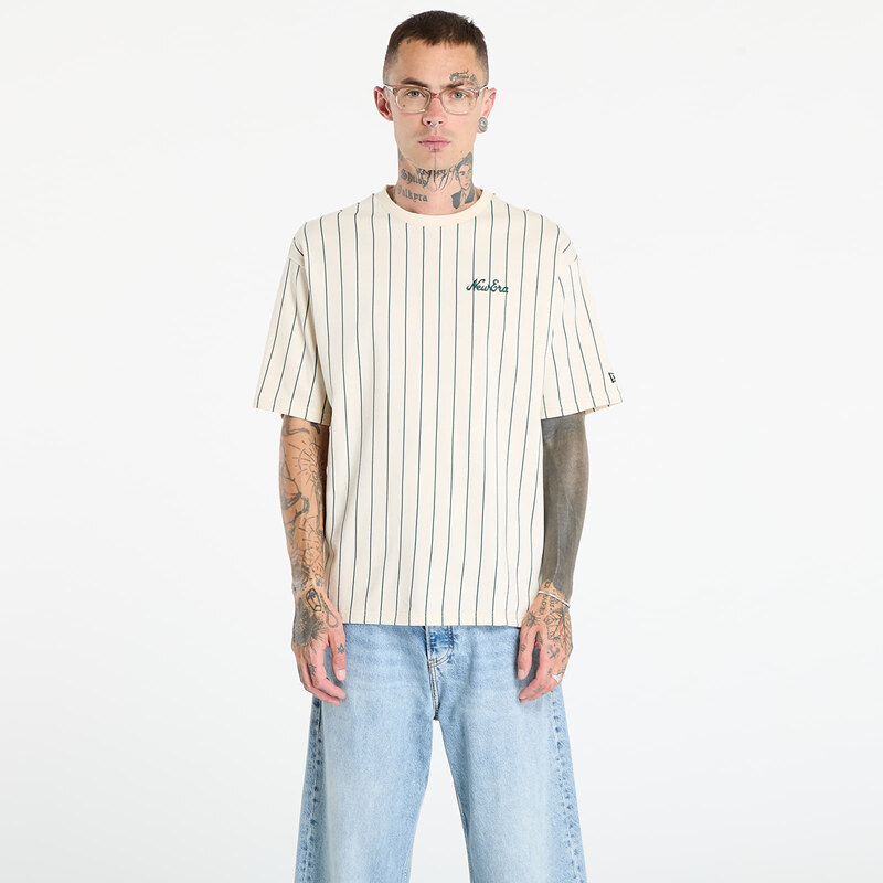 Tričko New Era Pinstripe T-Shirt Light Cream XL 65212917
