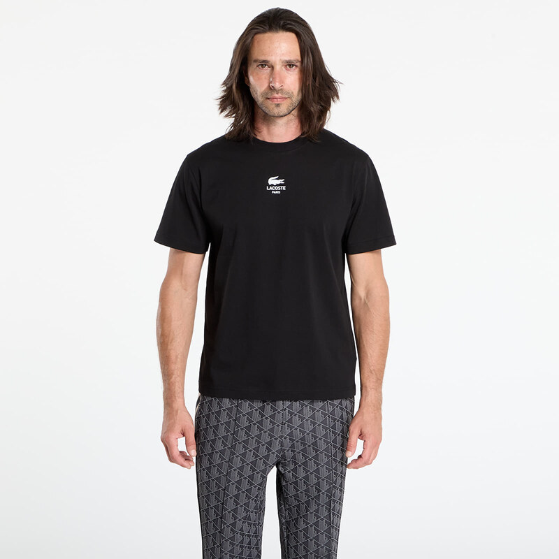 Tričko LACOSTE Mens Tee-Shirt Black XL 65213022