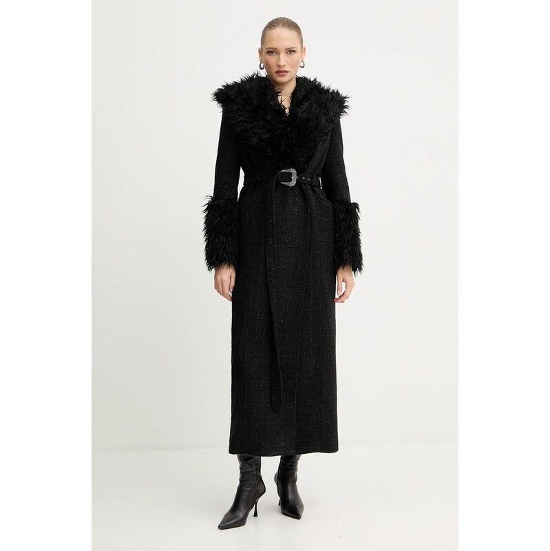 Kabát s prímesou vlny Versace Jeans Couture 65211067