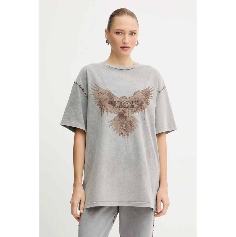 Bavlnené tričko Just Cavalli 65211235