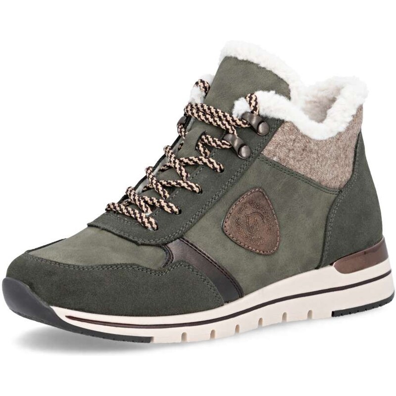 RIEKER Dámska členková obuv REMONTE R6774-55 zelená W5 65211361