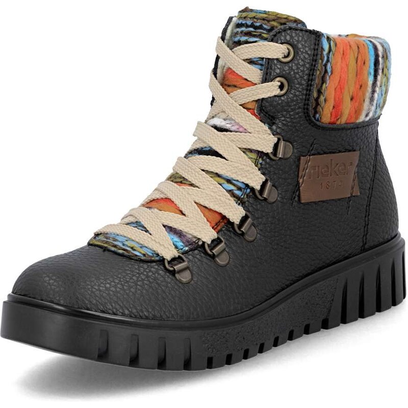 Dámska členková obuv RIEKER Y3443-00 čierna W5 65211365